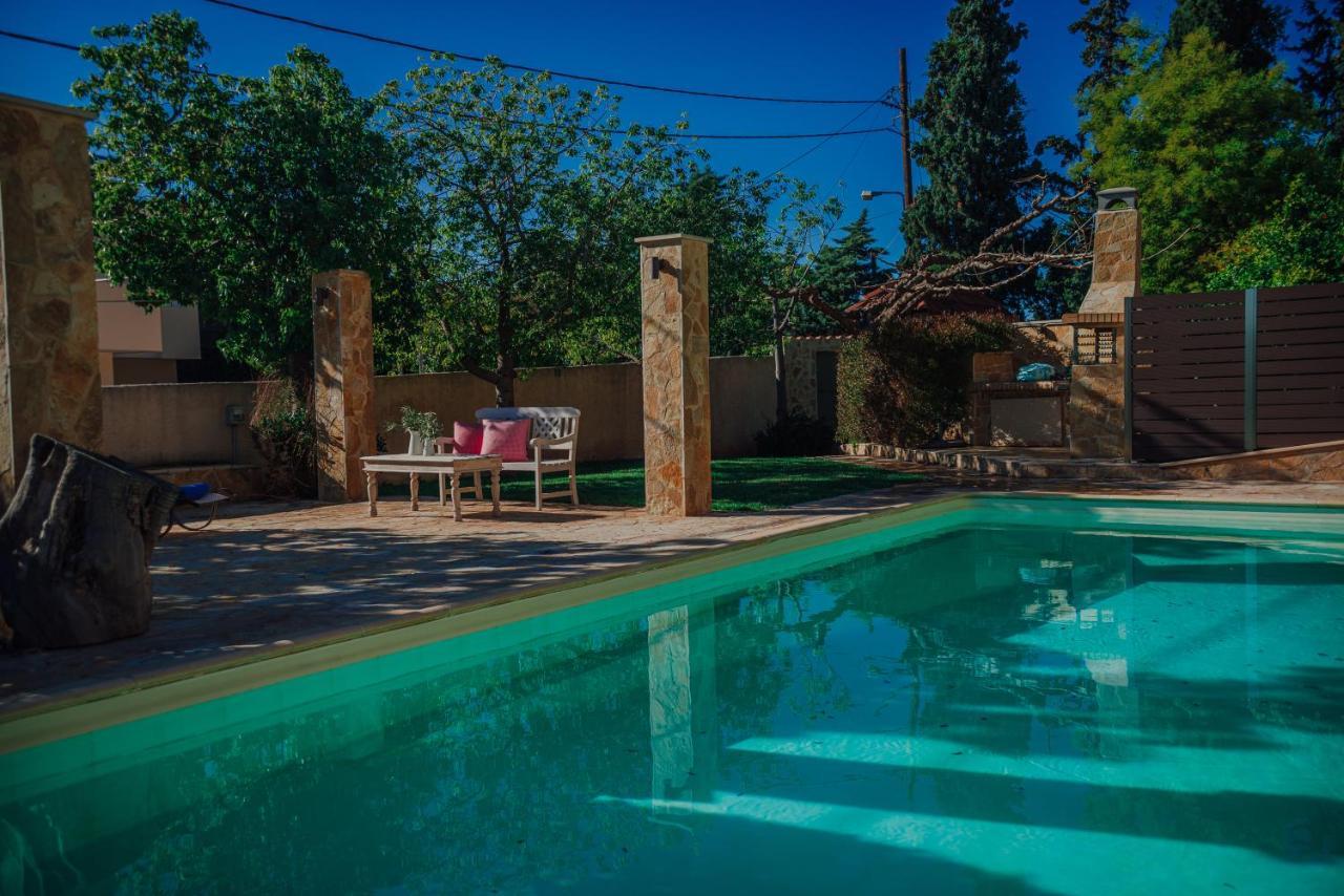 Pool And Sea View Apartments Agia Marina  Luaran gambar